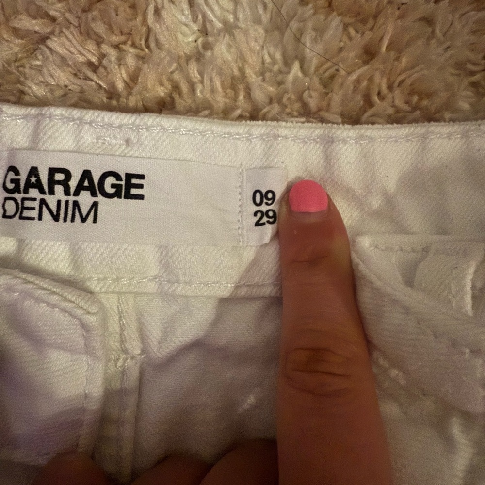 Garage Crisp White Denim Pants